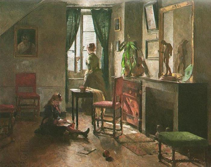 Harriet Backer Interior med figurer